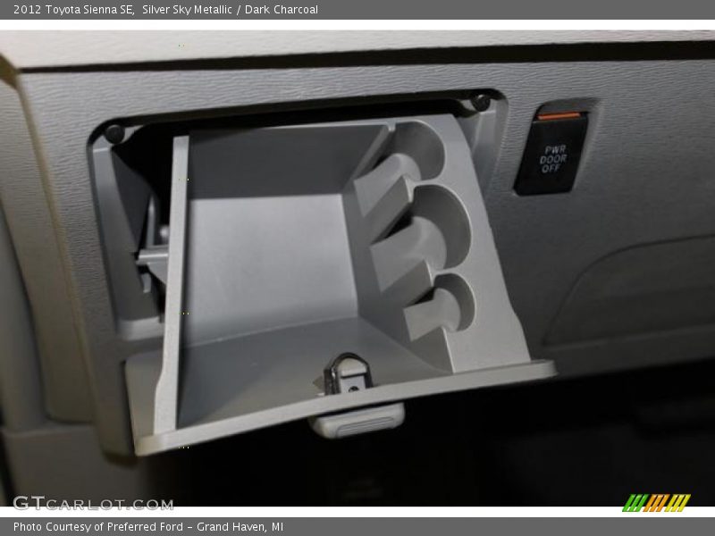 Silver Sky Metallic / Dark Charcoal 2012 Toyota Sienna SE