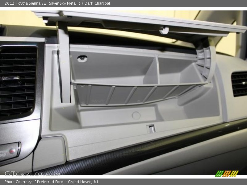 Silver Sky Metallic / Dark Charcoal 2012 Toyota Sienna SE