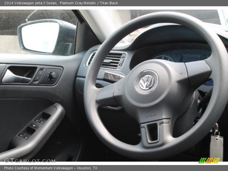 Platinum Gray Metallic / Titan Black 2014 Volkswagen Jetta S Sedan