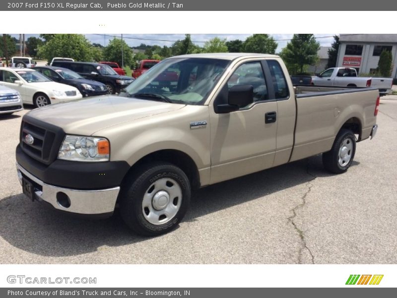 Pueblo Gold Metallic / Tan 2007 Ford F150 XL Regular Cab