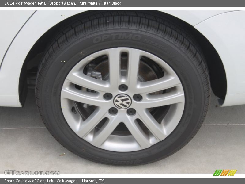 Pure White / Titan Black 2014 Volkswagen Jetta TDI SportWagen