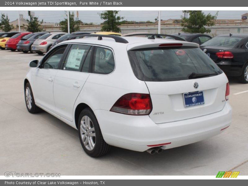 Pure White / Titan Black 2014 Volkswagen Jetta TDI SportWagen