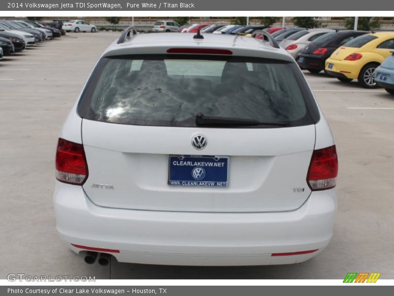 Pure White / Titan Black 2014 Volkswagen Jetta TDI SportWagen
