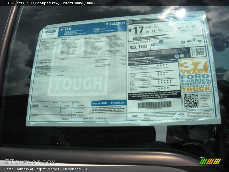 Oxford White / Black 2014 Ford F150 FX2 SuperCrew