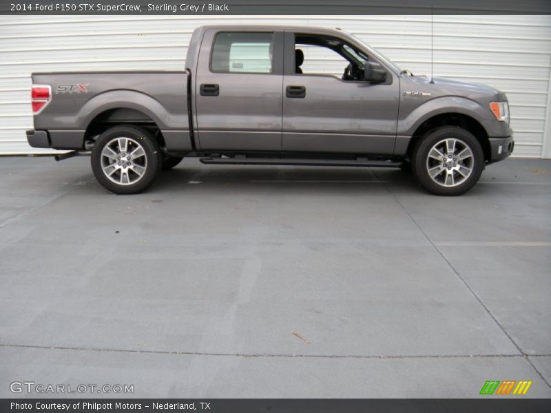 Sterling Grey / Black 2014 Ford F150 STX SuperCrew