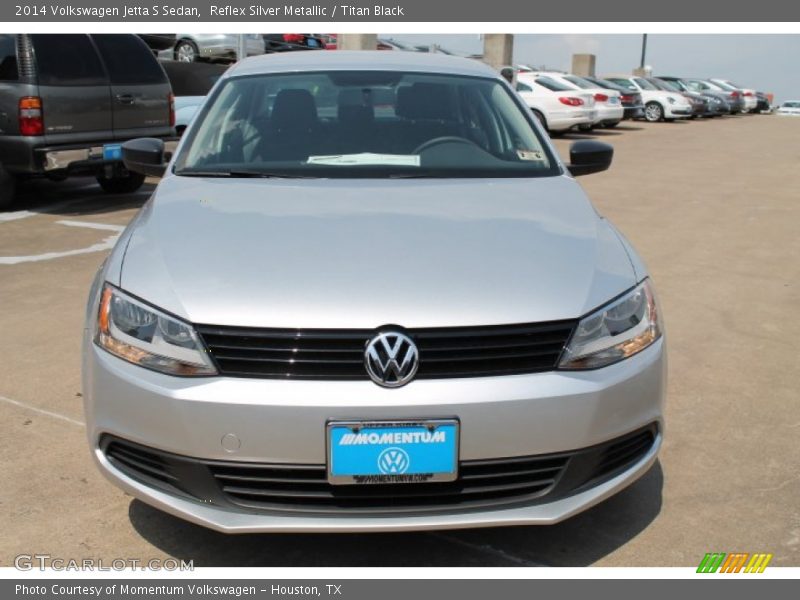 Reflex Silver Metallic / Titan Black 2014 Volkswagen Jetta S Sedan