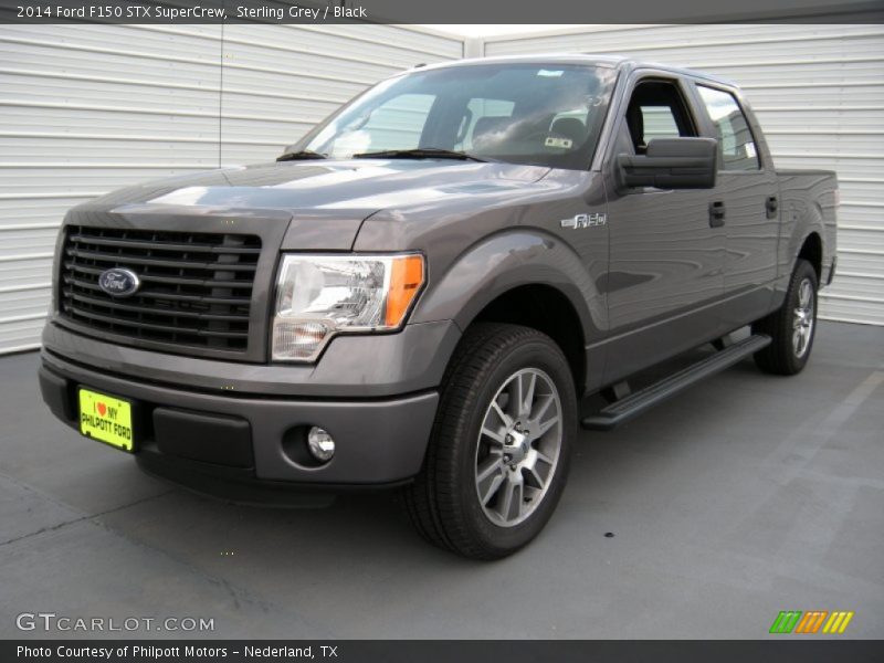 Sterling Grey / Black 2014 Ford F150 STX SuperCrew