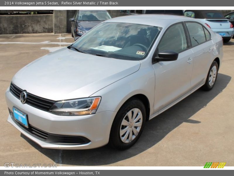 Reflex Silver Metallic / Titan Black 2014 Volkswagen Jetta S Sedan