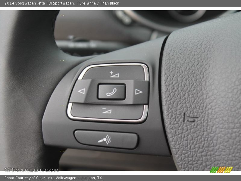 Pure White / Titan Black 2014 Volkswagen Jetta TDI SportWagen