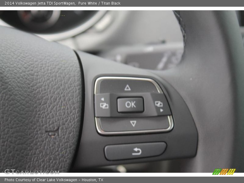 Pure White / Titan Black 2014 Volkswagen Jetta TDI SportWagen