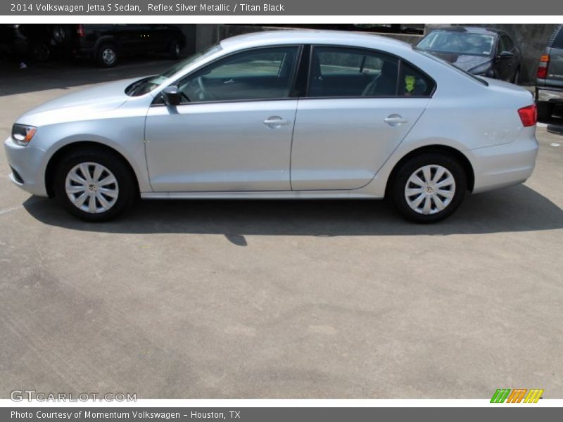 Reflex Silver Metallic / Titan Black 2014 Volkswagen Jetta S Sedan