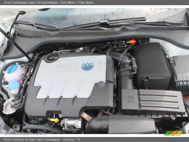 Pure White / Titan Black 2014 Volkswagen Jetta TDI SportWagen