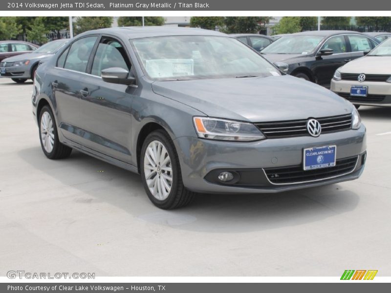 Platinum Gray Metallic / Titan Black 2014 Volkswagen Jetta TDI Sedan