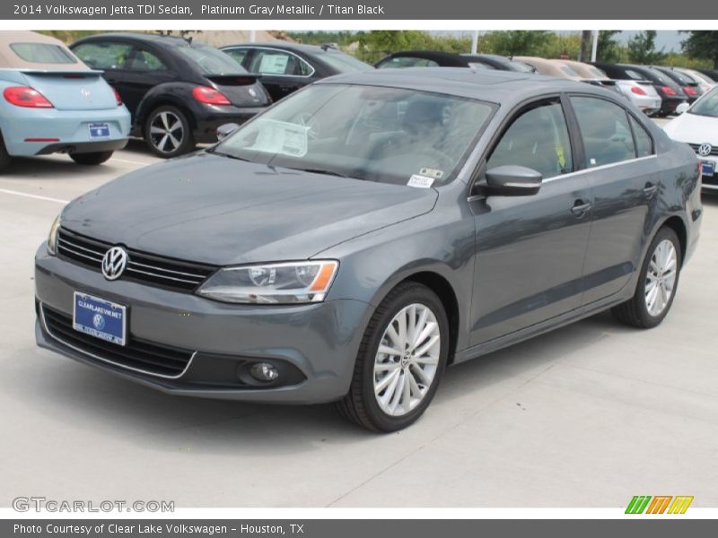 Platinum Gray Metallic / Titan Black 2014 Volkswagen Jetta TDI Sedan