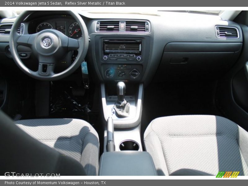 Reflex Silver Metallic / Titan Black 2014 Volkswagen Jetta S Sedan