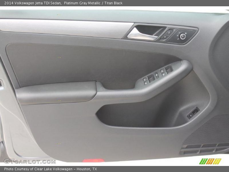 Platinum Gray Metallic / Titan Black 2014 Volkswagen Jetta TDI Sedan