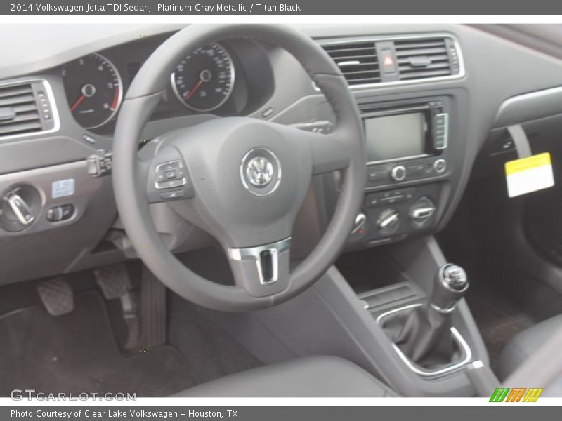 Platinum Gray Metallic / Titan Black 2014 Volkswagen Jetta TDI Sedan