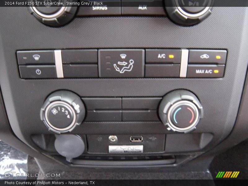 Sterling Grey / Black 2014 Ford F150 STX SuperCrew