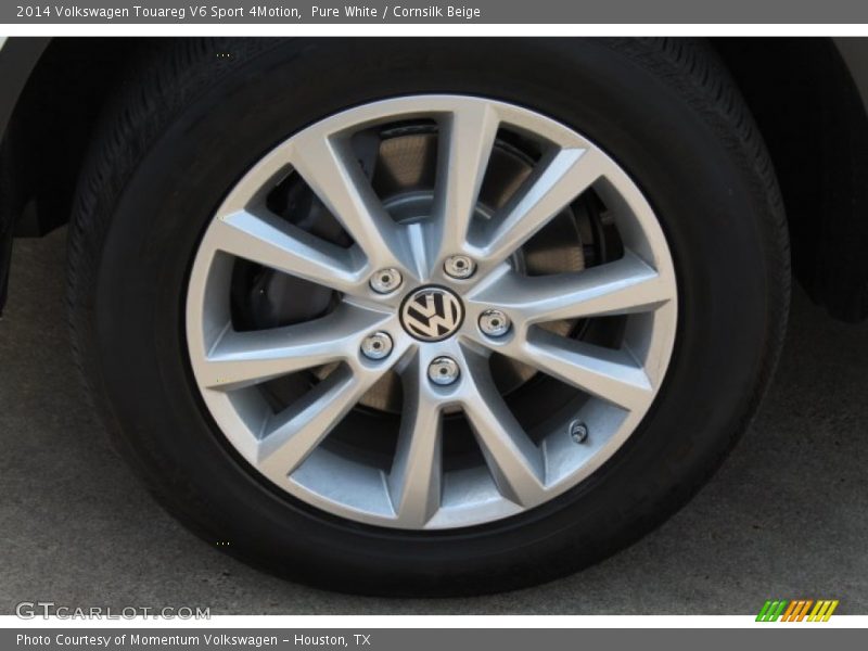 Pure White / Cornsilk Beige 2014 Volkswagen Touareg V6 Sport 4Motion