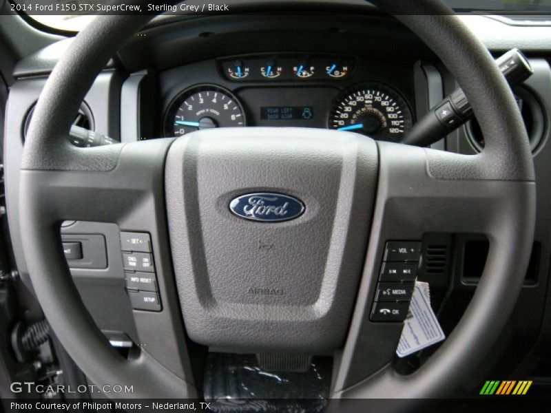 Sterling Grey / Black 2014 Ford F150 STX SuperCrew