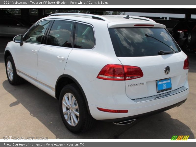 Pure White / Cornsilk Beige 2014 Volkswagen Touareg V6 Sport 4Motion