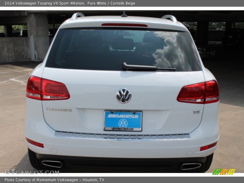 Pure White / Cornsilk Beige 2014 Volkswagen Touareg V6 Sport 4Motion