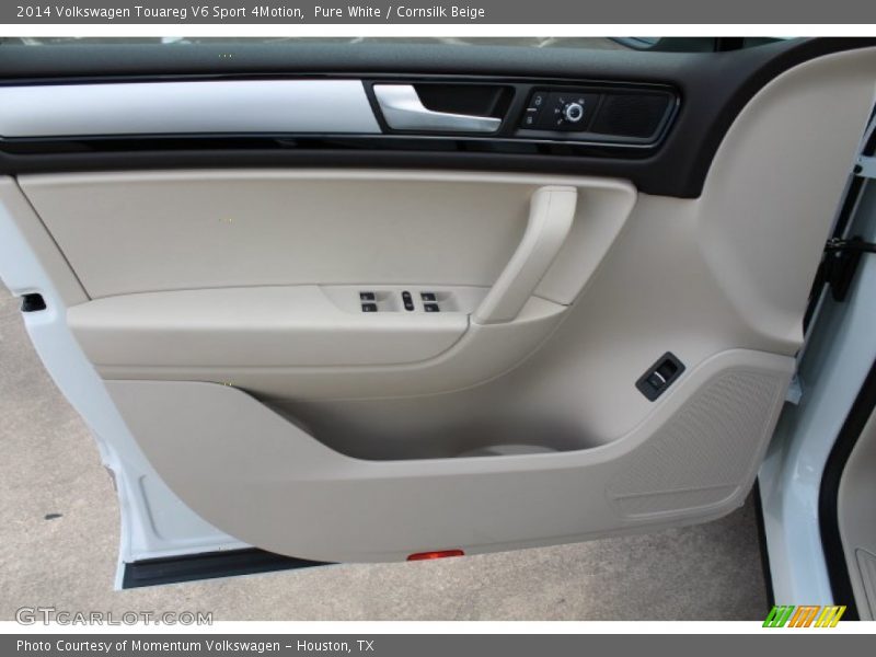 Pure White / Cornsilk Beige 2014 Volkswagen Touareg V6 Sport 4Motion