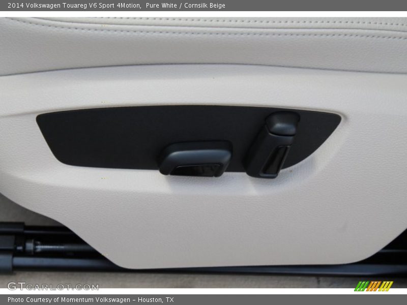 Pure White / Cornsilk Beige 2014 Volkswagen Touareg V6 Sport 4Motion