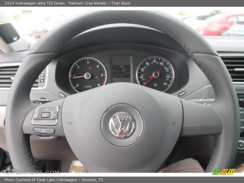 Platinum Gray Metallic / Titan Black 2014 Volkswagen Jetta TDI Sedan