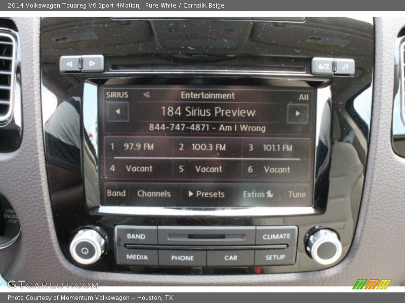 Pure White / Cornsilk Beige 2014 Volkswagen Touareg V6 Sport 4Motion