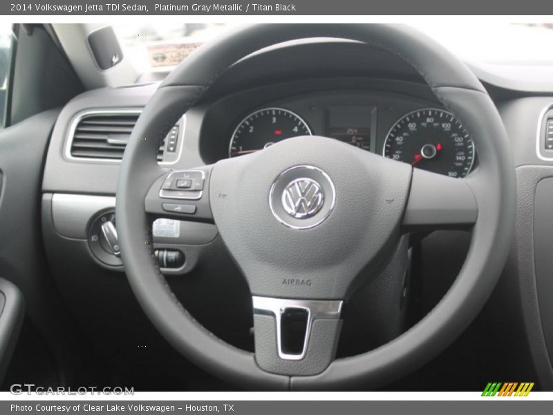 Platinum Gray Metallic / Titan Black 2014 Volkswagen Jetta TDI Sedan