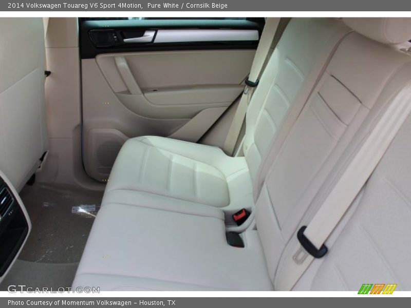 Pure White / Cornsilk Beige 2014 Volkswagen Touareg V6 Sport 4Motion