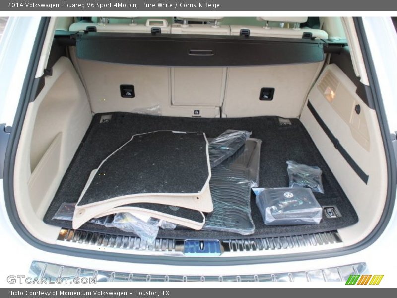 Pure White / Cornsilk Beige 2014 Volkswagen Touareg V6 Sport 4Motion