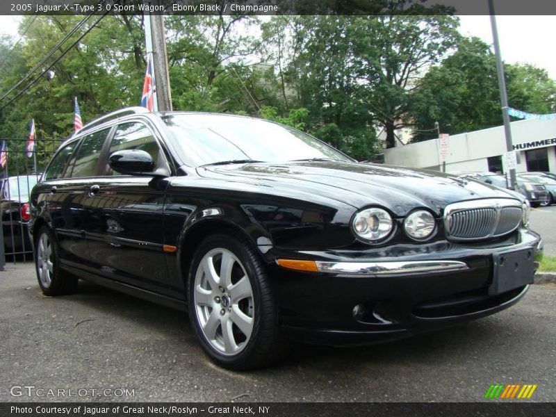 Ebony Black / Champagne 2005 Jaguar X-Type 3.0 Sport Wagon