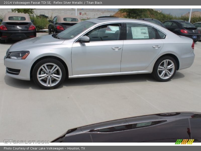Reflex Silver Metallic / Titan Black 2014 Volkswagen Passat TDI SE