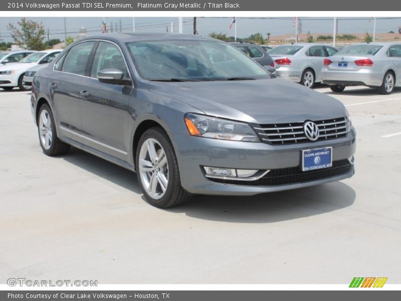 Platinum Gray Metallic / Titan Black 2014 Volkswagen Passat TDI SEL Premium
