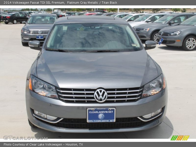 Platinum Gray Metallic / Titan Black 2014 Volkswagen Passat TDI SEL Premium