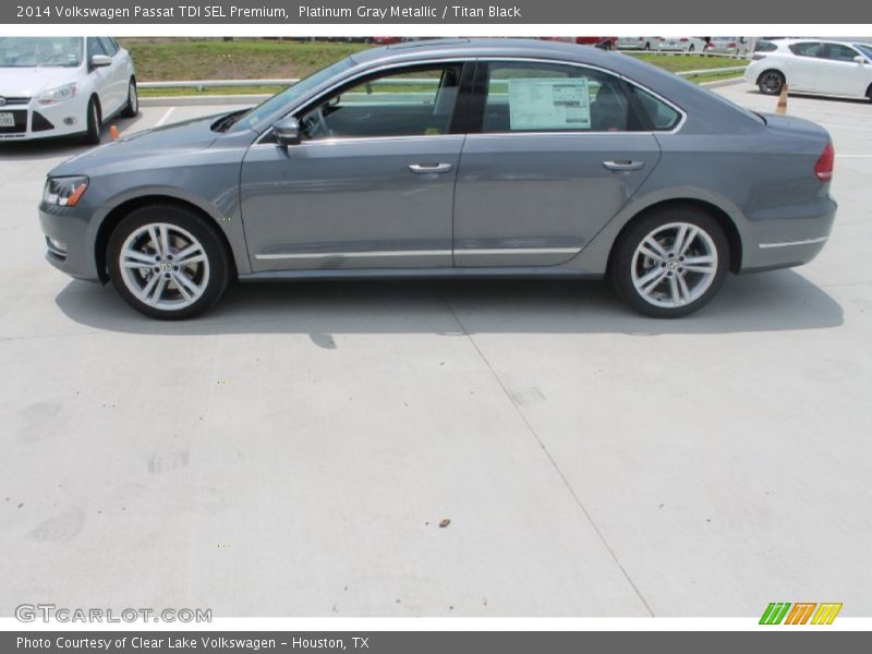 Platinum Gray Metallic / Titan Black 2014 Volkswagen Passat TDI SEL Premium