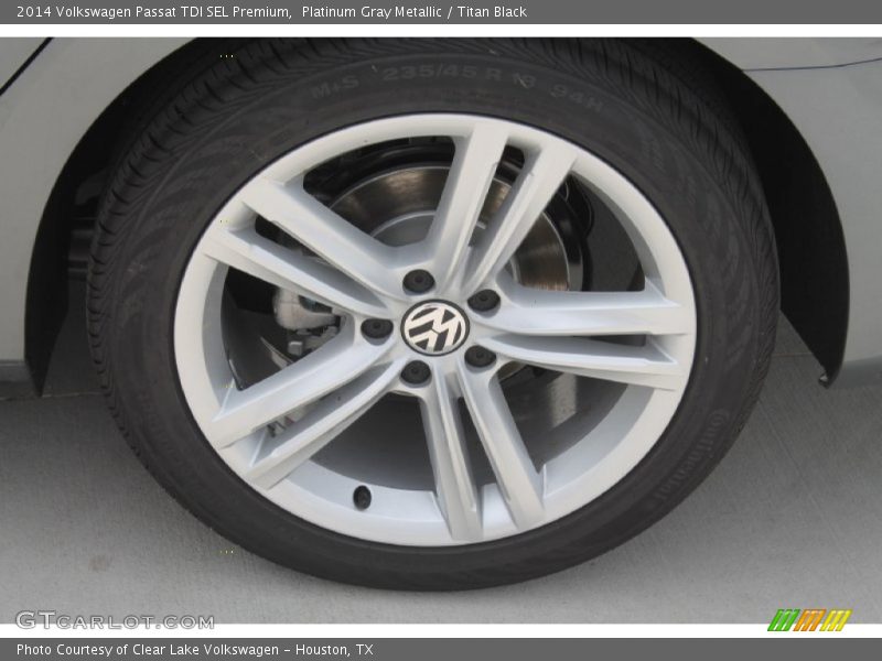 Platinum Gray Metallic / Titan Black 2014 Volkswagen Passat TDI SEL Premium
