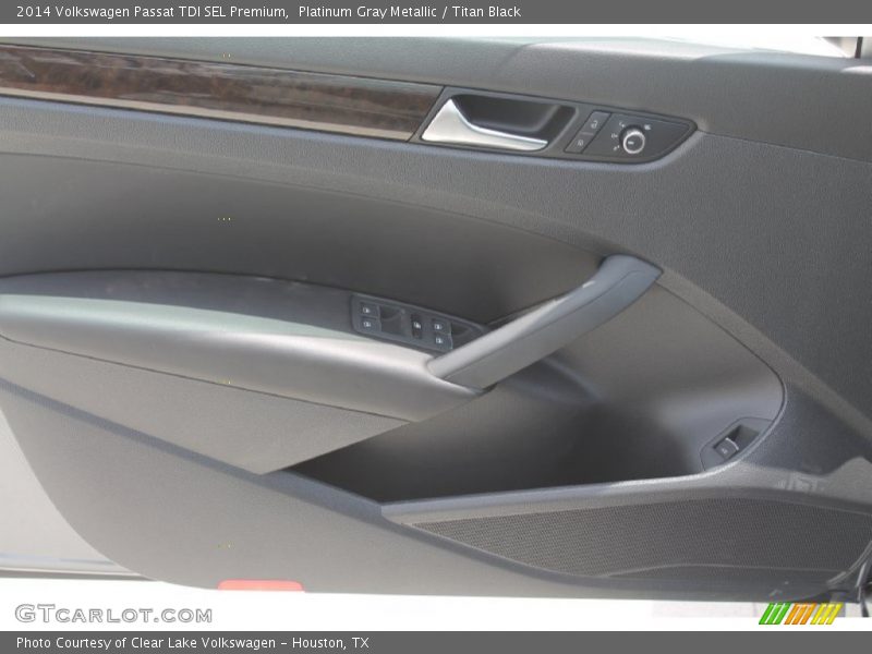 Platinum Gray Metallic / Titan Black 2014 Volkswagen Passat TDI SEL Premium