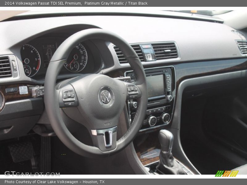 Platinum Gray Metallic / Titan Black 2014 Volkswagen Passat TDI SEL Premium