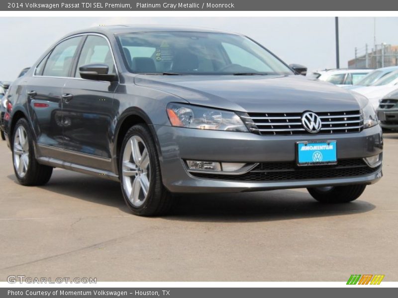 Platinum Gray Metallic / Moonrock 2014 Volkswagen Passat TDI SEL Premium