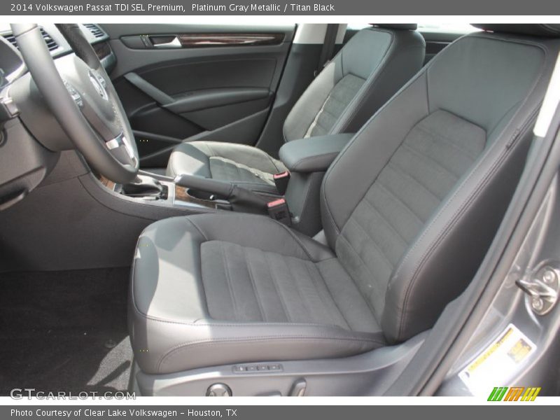 Platinum Gray Metallic / Titan Black 2014 Volkswagen Passat TDI SEL Premium