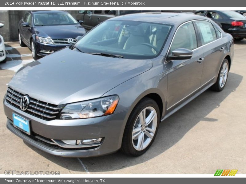 Platinum Gray Metallic / Moonrock 2014 Volkswagen Passat TDI SEL Premium
