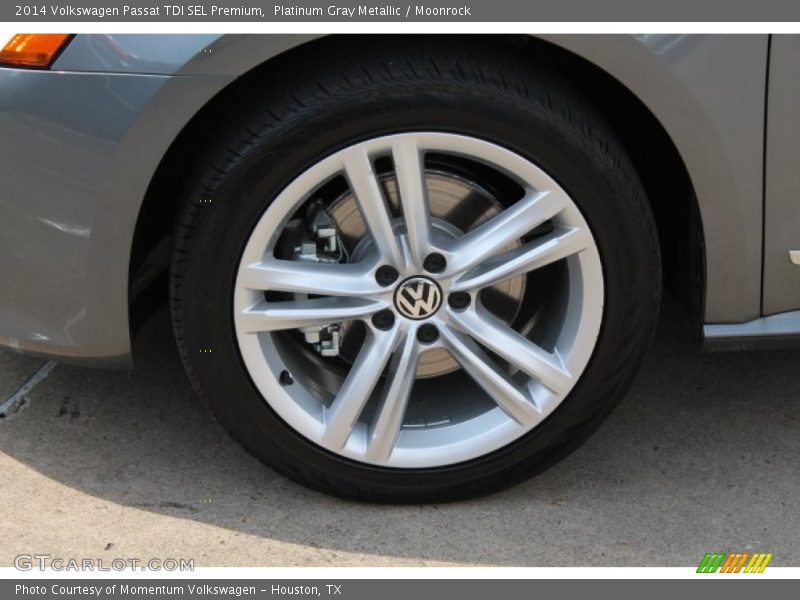 Platinum Gray Metallic / Moonrock 2014 Volkswagen Passat TDI SEL Premium