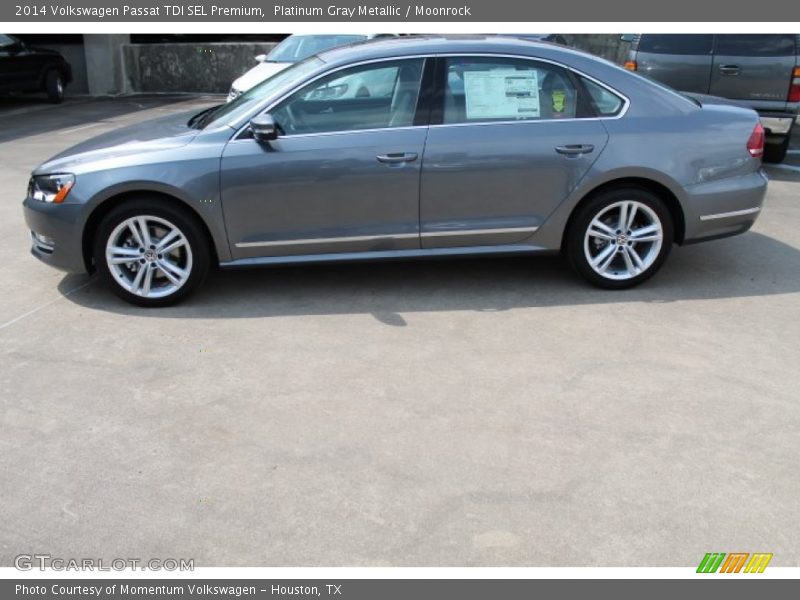 Platinum Gray Metallic / Moonrock 2014 Volkswagen Passat TDI SEL Premium
