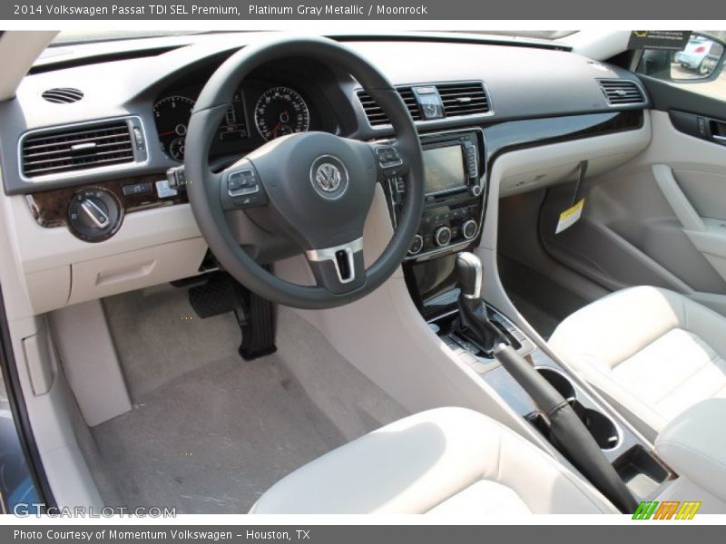 Platinum Gray Metallic / Moonrock 2014 Volkswagen Passat TDI SEL Premium