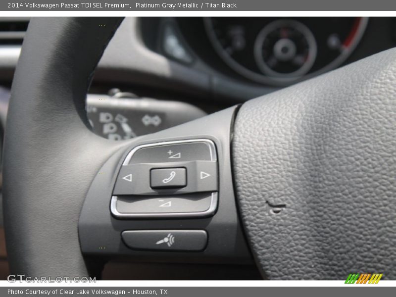 Platinum Gray Metallic / Titan Black 2014 Volkswagen Passat TDI SEL Premium