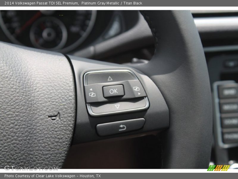 Platinum Gray Metallic / Titan Black 2014 Volkswagen Passat TDI SEL Premium