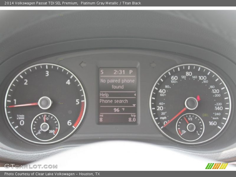 Platinum Gray Metallic / Titan Black 2014 Volkswagen Passat TDI SEL Premium